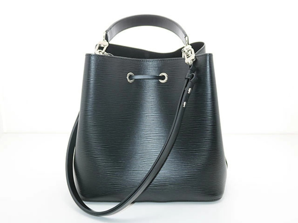 LOUIS VUITTON Shoulder Bag Neo Noe Epi Noir Black